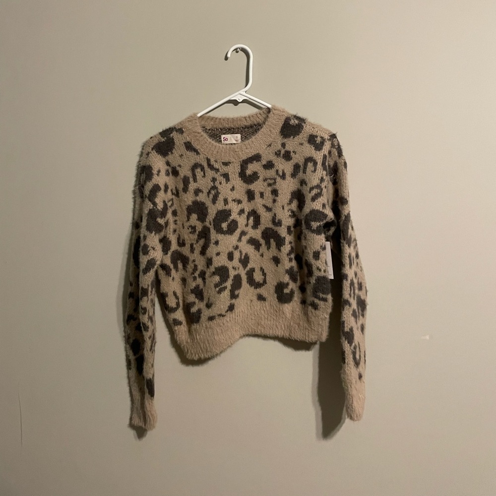 Leopard print sweater